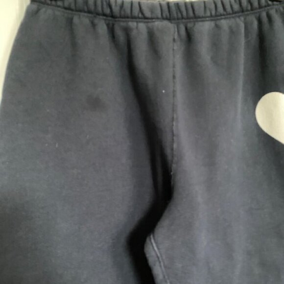 SPRWMN Navy Blue Heart Logo Fleece Jogger Sweatpants XS - Picture 8 of 15
